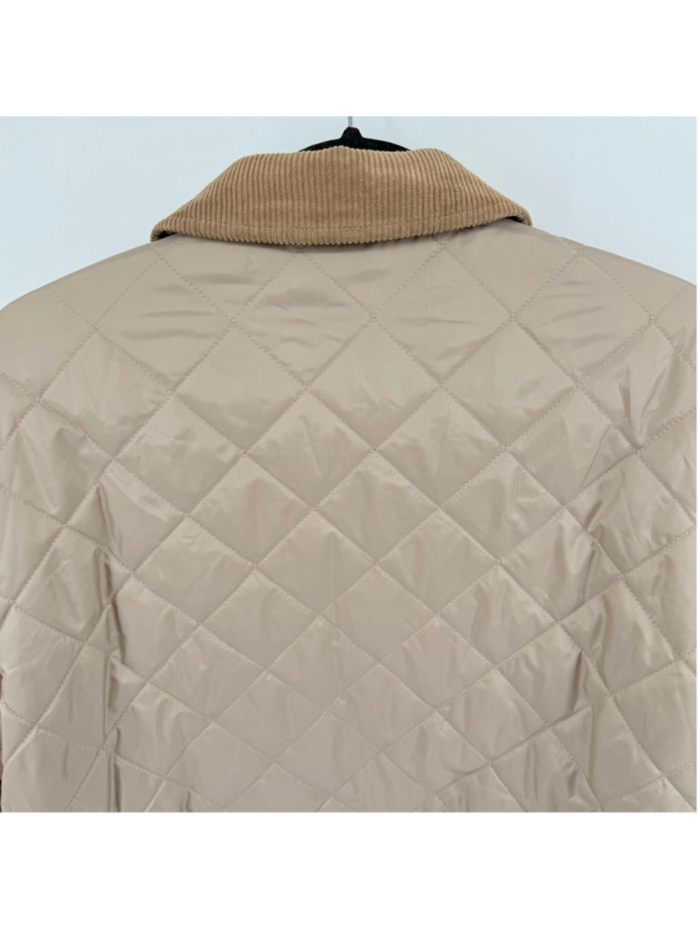 Women's Levi Strauss & Co. Quilted Puffer Jacket Small Beige Tan White Tab - Picture 11 of 16